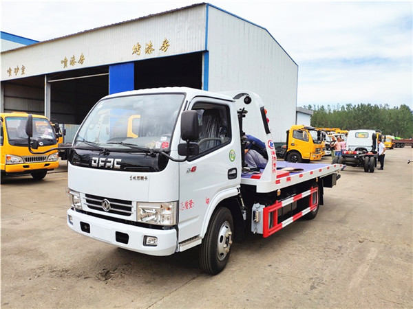 熱銷藍(lán)牌一拖二平板清障車，C證即可駕駛