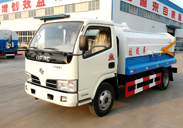 東風銳鈴5方側(cè)裝掛桶式垃圾車